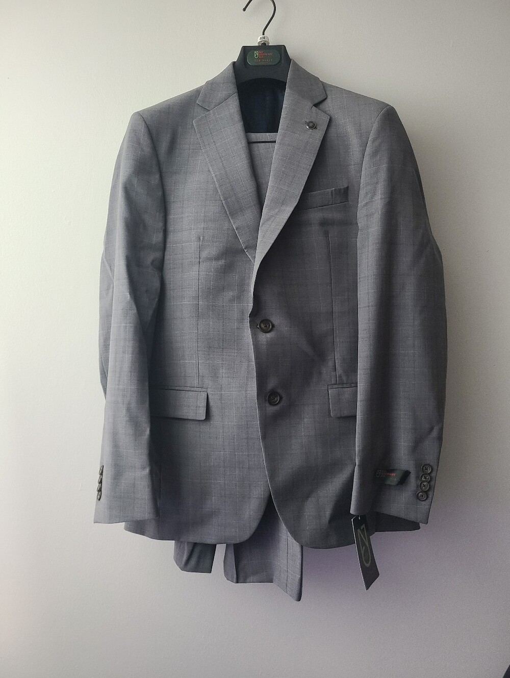 Ted Baker Jake CT Modern Fit Men's Gray Suit Blazer Mens Size 40R/34W